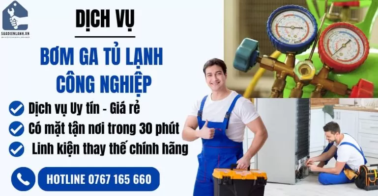 bơm ga tủ lạnh công nghiệp suadienlanh.vn