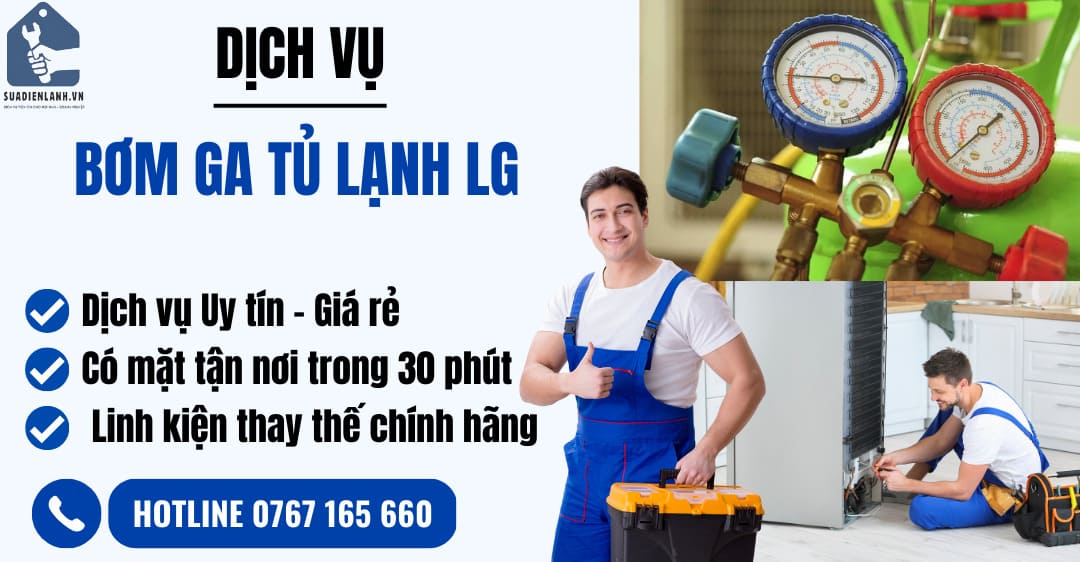 bơm ga tủ lạnh lg suadienlanh.vn