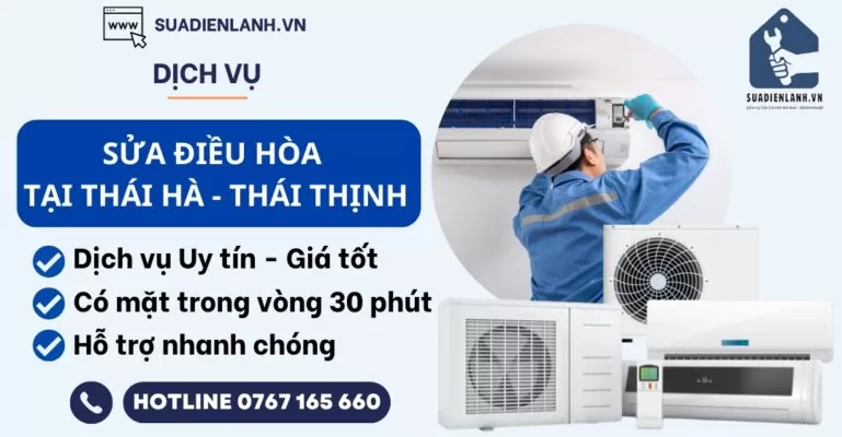 sửa điều hòa tại Thái Hà Thái Thịnh