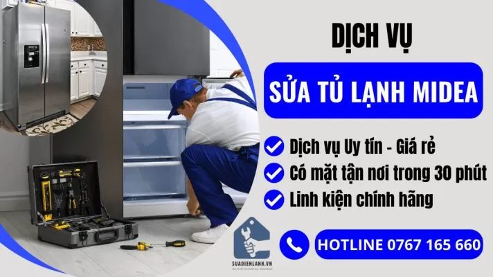 sửa tủ lạnh midea