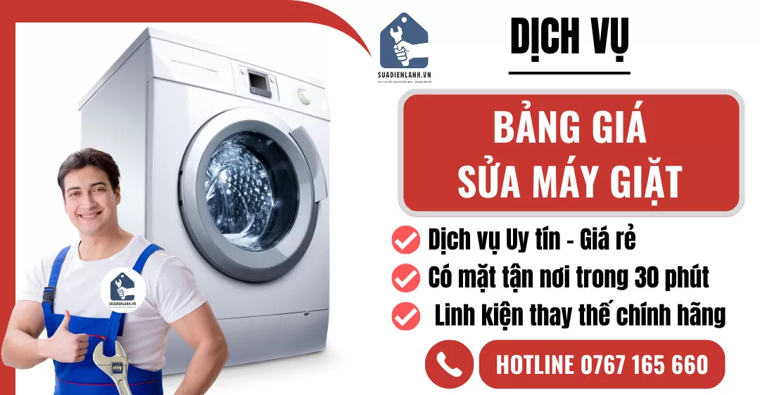 Bảng giá sửa máy giặt suadienlanh.vn