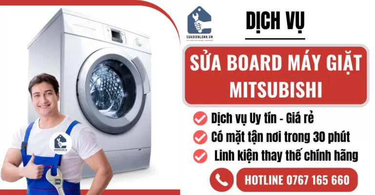 sửa board máy giặt mitsubishi suadienlanh.vn
