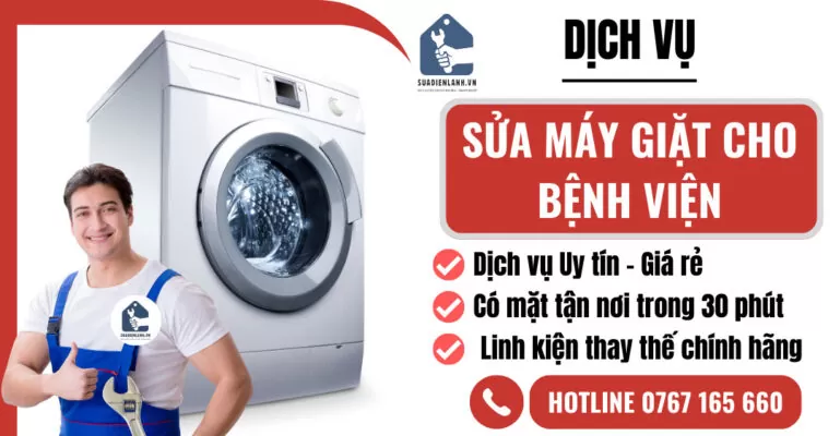sửa máy giặt cho bệnh viện suadienlanh.vn