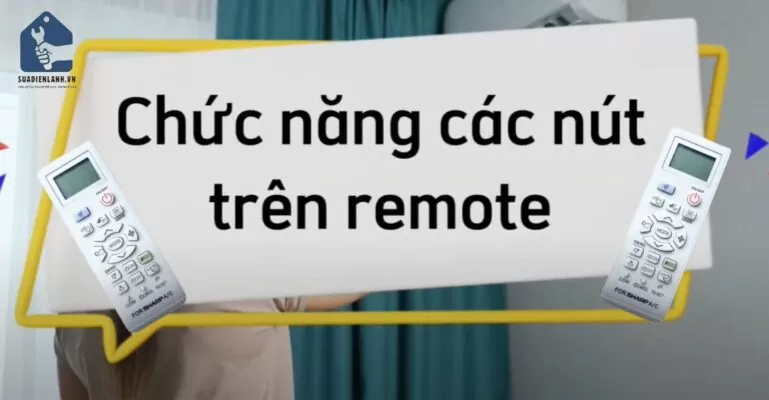 ký hiệu trên remote máy lạnh Sharp