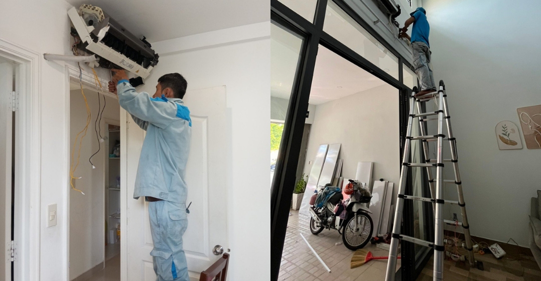 thợ tháo lắp máy lạnh chuyên nghiệp