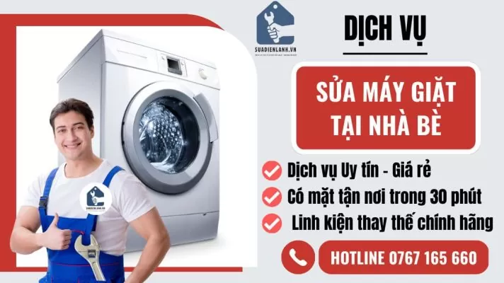 sửa máy giặt tại nhà bè