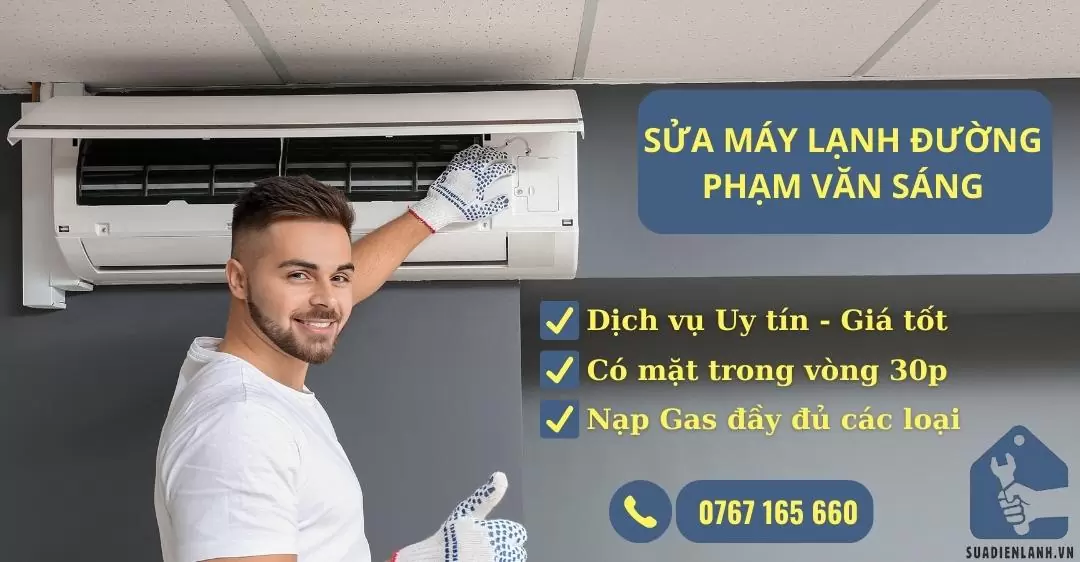 sửa máy lạnh đường Phạm Văn Sáng suadienlanh.vn