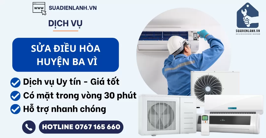 sửa điều hòa huyện Ba Vì