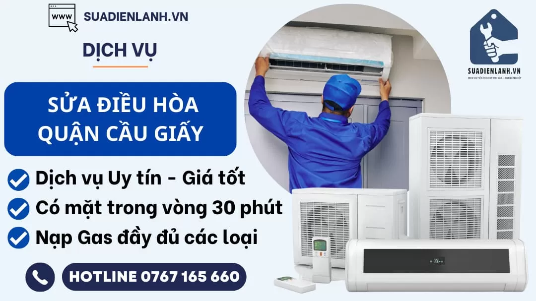 sửa điều hòa quận cầu giấy