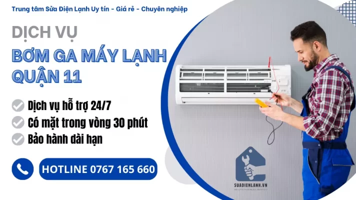 bơm ga máy lạnh quận 11