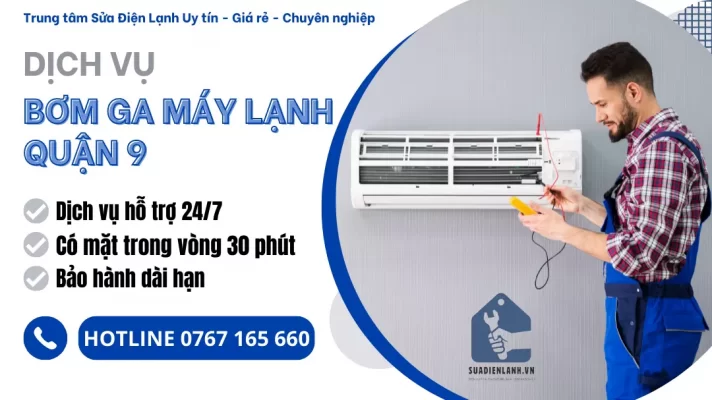bơm ga máy lạnh quận 9