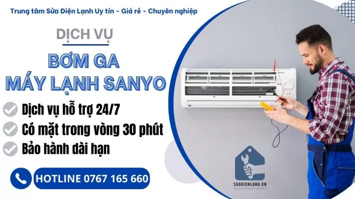 bơm ga máy lạnh Sanyo