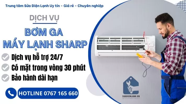 bơm ga máy lạnh Sharp