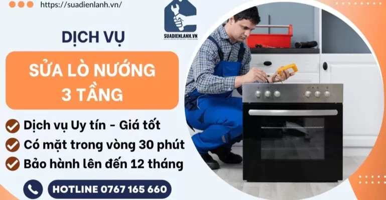 dịch vụ sửa lò nướng 3 tầng