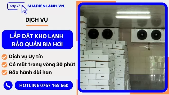 lắp đặt kho lạnh bảo quản bia hơi