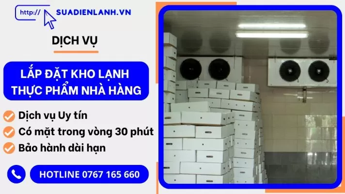 lắp đặt kho lạnh thực phẩm nhà hàng