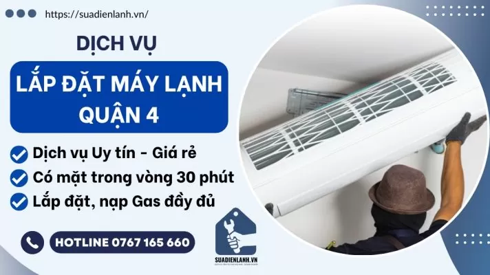 Lắp đặt máy lạnh quận 4