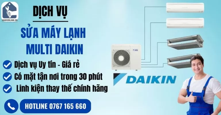 sửa máy lạnh multi daikin suadienlanh.vn