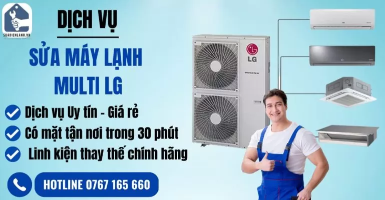 sửa máy lạnh multi lg suadienlanh.vn