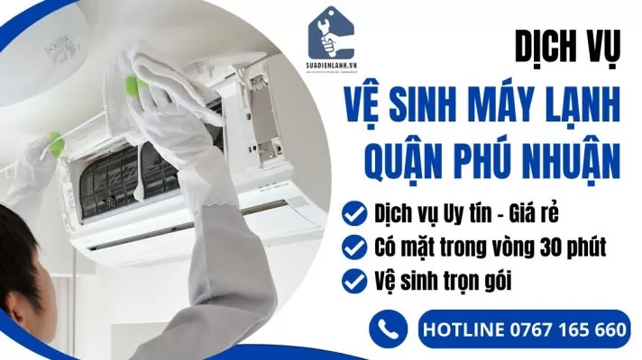Vệ sinh máy lạnh quận Phú Nhuận