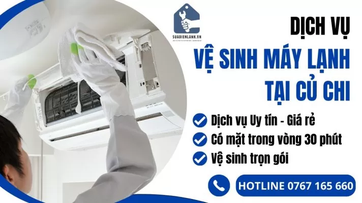Vệ sinh máy lạnh tại Củ Chi