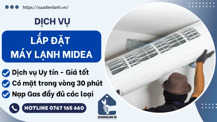 lắp đặt máy lạnh midea