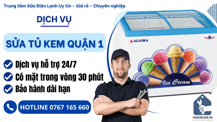 Sửa tủ kem Quận 1