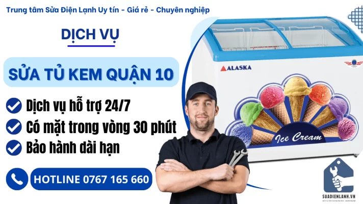 Sửa tủ kem Quận 10