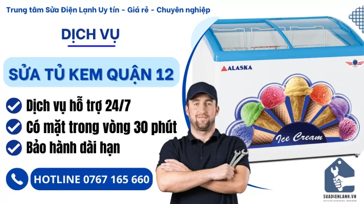 Sửa tủ kem Quận 12