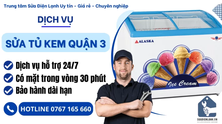 Sửa tủ kem Quận 3