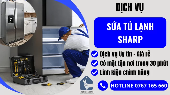 sửa tủ lạnh Sharp