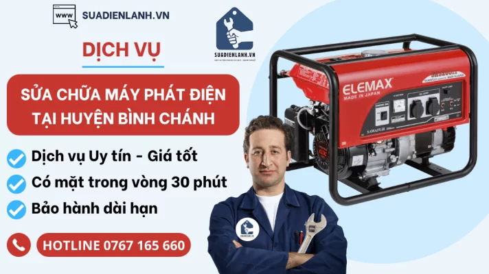 Sửa chữa máy phát điện tại huyện Bình Chánh