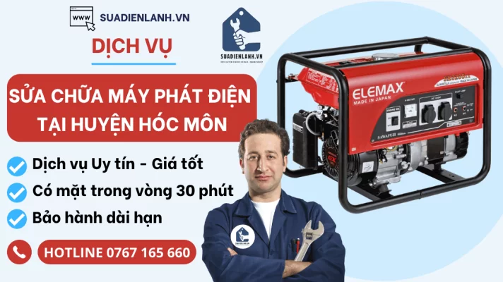 sửa chữa máy phát điện tại huyện Hóc Môn