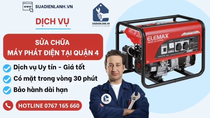 Sửa chữa máy phát điện tại quận 4