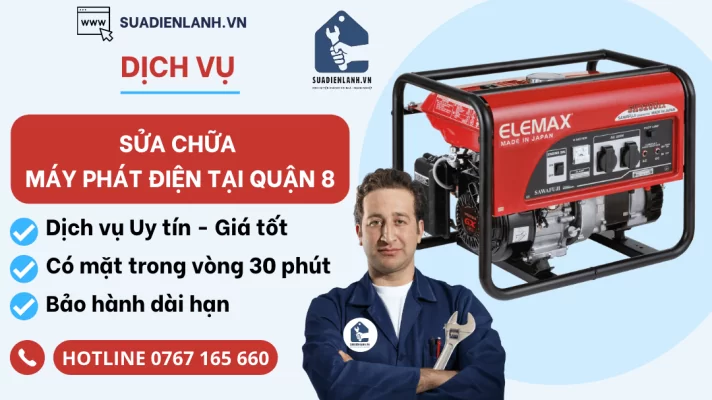 Sửa chữa máy phát điện tại quận 8