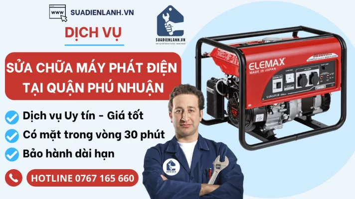 sửa chữa máy phát điện tại quận Phú Nhuận