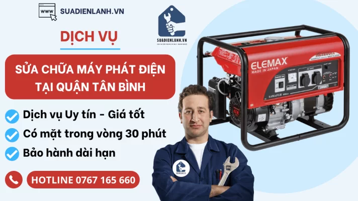 Sửa chữa máy phát điện tại quận Tân Bình