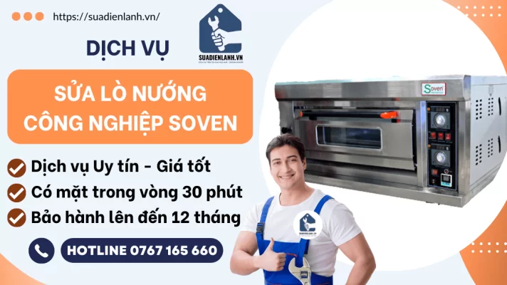 Sửa lò nướng công nghiệp soven