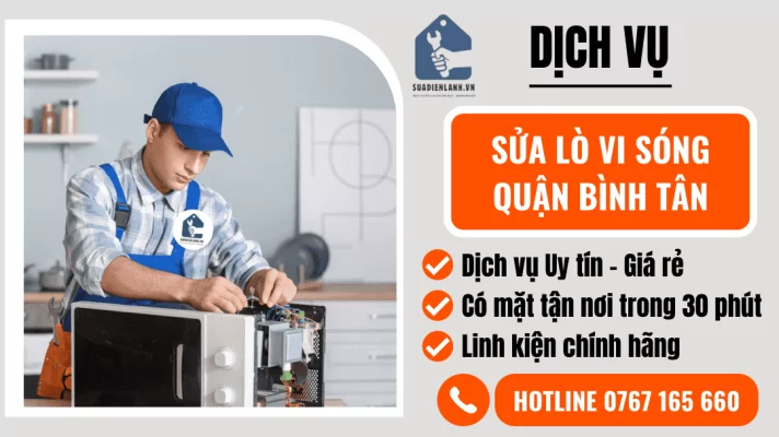sửa lò vi sóng quận Bình Tân