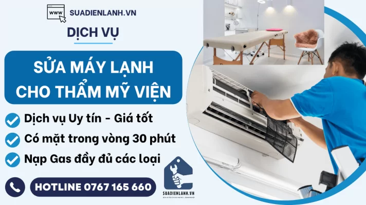Sửa máy lạnh cho thẩm mỹ viện