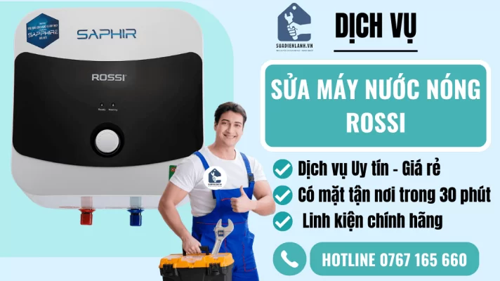sửa máy nước nóng Rossi