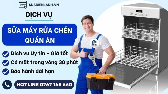 sửa máy rửa chén quán ăn