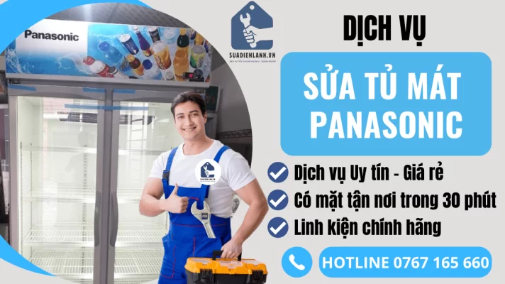 sửa tủ mát panasonic