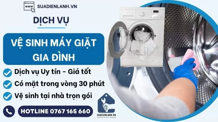 vệ sinh máy giặt gia đình