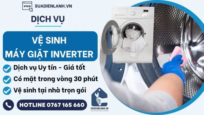 vệ sinh máy giặt inverter