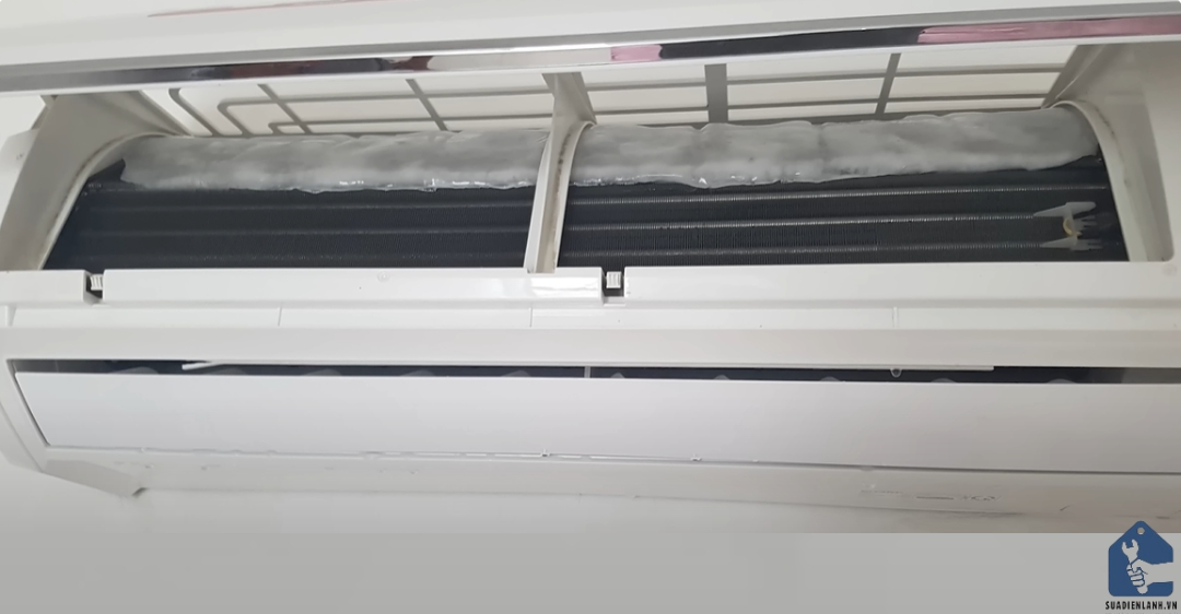 máy lạnh bị đóng băng