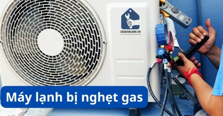 sửa máy lạnh bị nghẹt gas tại nhà