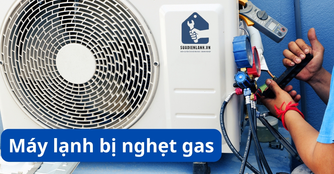sửa máy lạnh bị nghẹt gas tại nhà