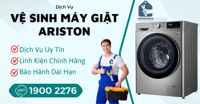 Vệ Sinh Máy Giặt Ariston Suadienlanh