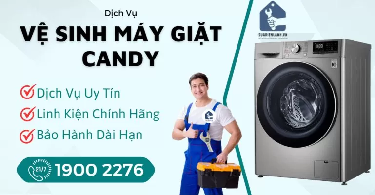 Vệ Sinh Máy Giặt Candy Suadienlanh